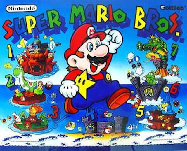SUPER MARIO BROS (Gottlieb) Translite