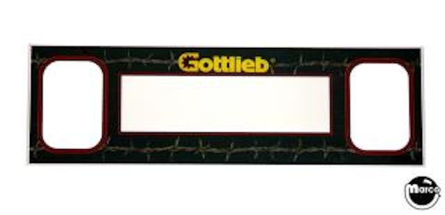 BARB WIRE (Gottlieb) Speaker panel