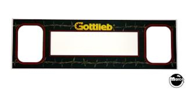 BARB WIRE (Gottlieb) Speaker panel