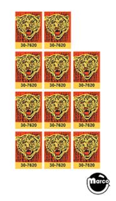 JUNGLE LORD (Williams) target decals (11)