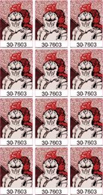 BLACK KNIGHT (Williams 1980) Target decals 12