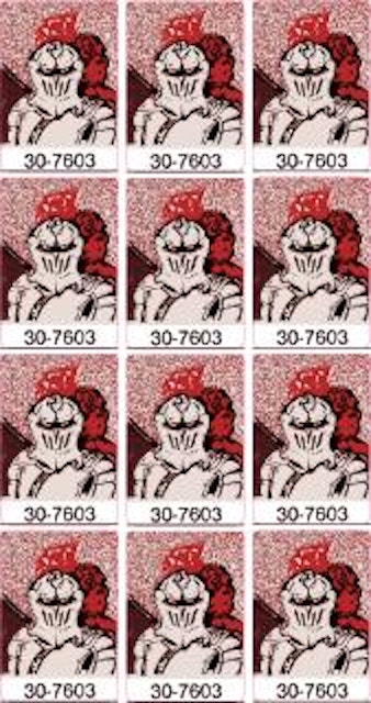 BLACK KNIGHT (Williams 1980) Target decals 12