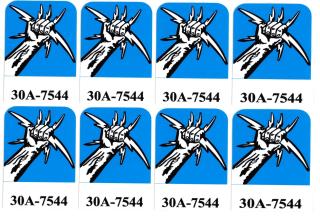 FLASH (Williams) Drop Target Decal set