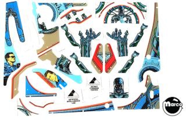TERMINATOR 2 (Williams) Plastic set