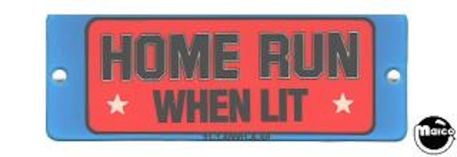 SLUGFEST (Williams) Playfield plastic 'Home Run'