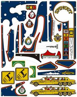 TAXI (Williams) Plastic set