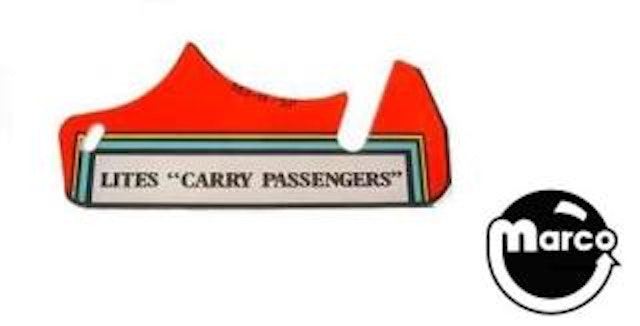 TAXI (Williams) Plastic 'Carry Passengers'