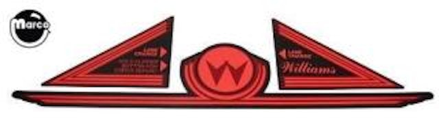 GETAWAY (Williams) Apron Decal set