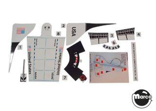 SPACE SHUTTLE (Williams) Shuttle decals