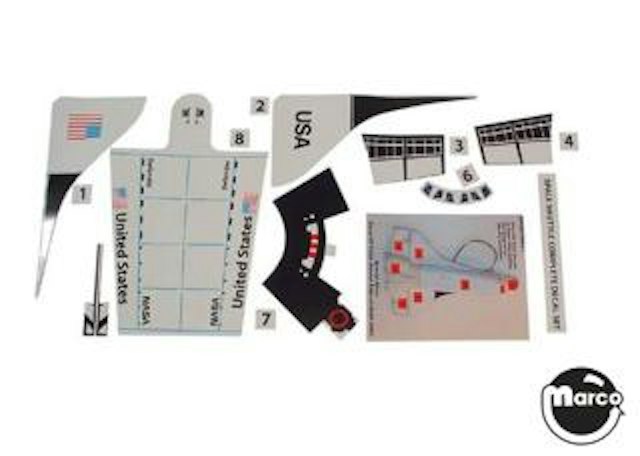 SPACE SHUTTLE (Williams) Shuttle decals