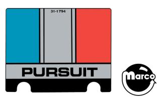 JUDGE DREDD (Bally) Decal "Pursuit"