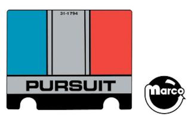 JUDGE DREDD (Bally) Decal "Pursuit"
