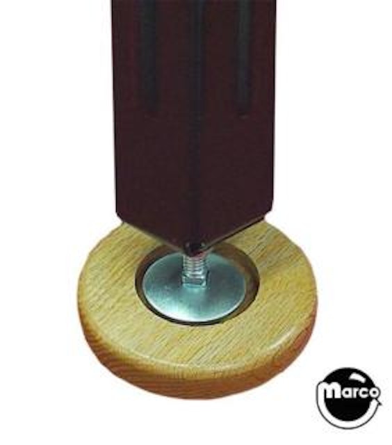 Casters - 4 piece set wood Pin Footies