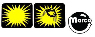 BLACKOUT (Williams) Spinner decals 1 pair/set