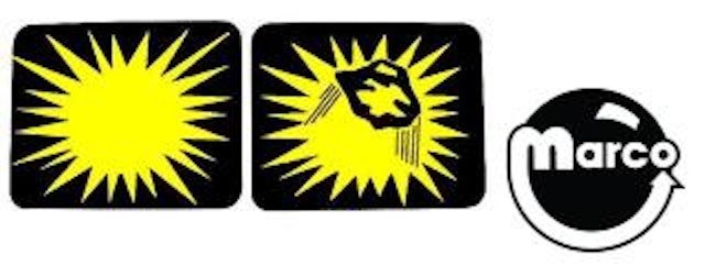 BLACKOUT (Williams) Spinner decals 1 pair/set