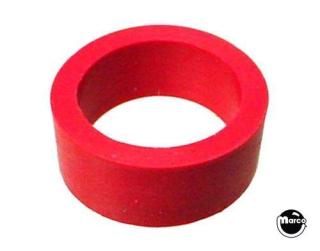 Rubber - flipper 1/2 x 1 inch ID red small 23-6553-4