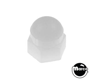 Post cap - nylon acorn nut 6-32 natural 20-8846