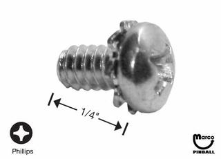 Machine Screw 6-32 x 1/4 inch p-rh-sems USE 4006-01003-04