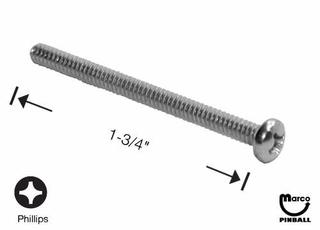 Machine Screw 6-32 x 1-3/4 inch p-ph