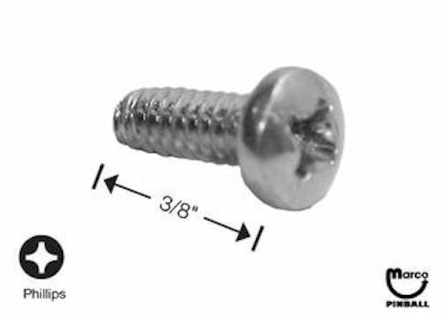 Sheet Metal Screw #6 x 3/8 inch p-ph-st