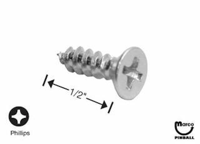 Sheet Metal Screw #6 x 1/2 inch p-flh