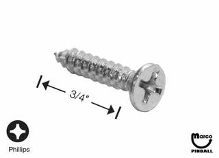 Sheet Metal Screw #6 x 3/4 inch p-flh-a