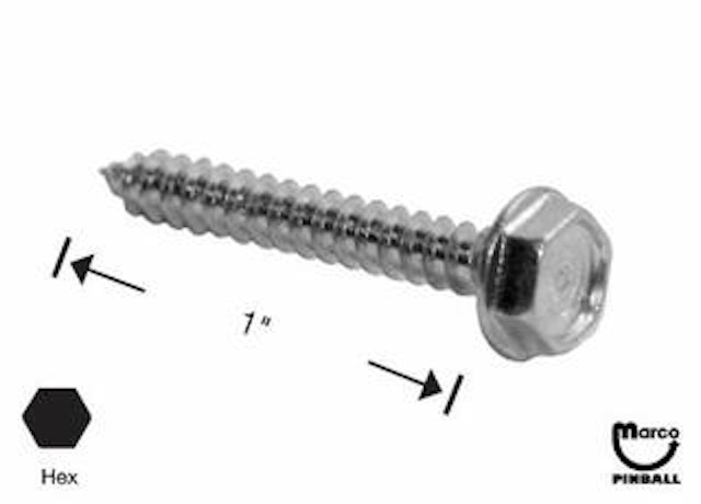 Sheet Metal Screw #6 x 1 inch pl-hwh 234-5005-00
