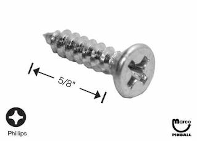 Sheet Metal Screw #6 x 5/8 inch p-flh-a