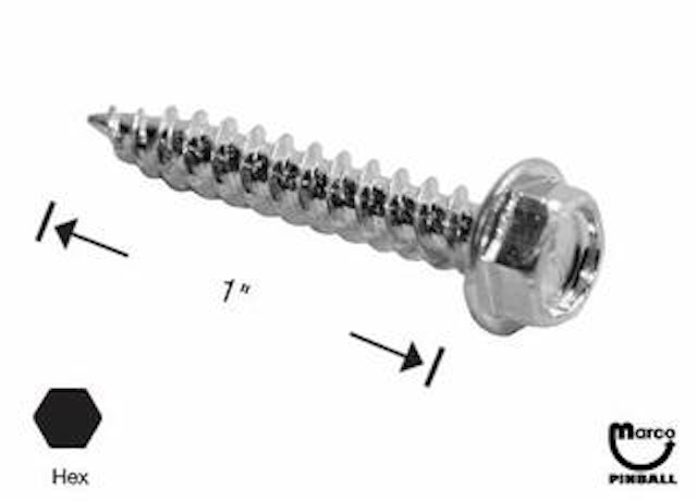 Sheet Metal Screw #8 x 1" pl-hwh-a