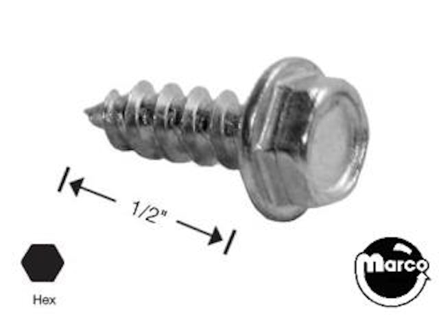 Sheet Metal Screw #8 x 1/2" pl-hwh-a