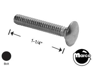 Bolt carriage 1/4-20 x 1-1/4 inch zinc