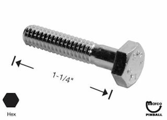 Bolt 1/4-20 x 1-1/4 inch hh