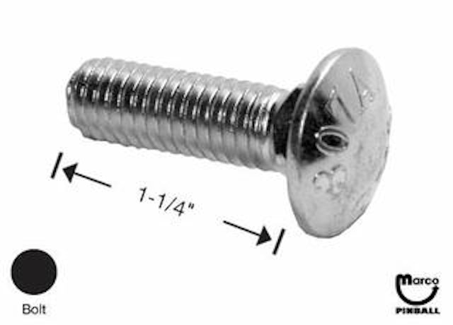 Bolt 3/8-16 x 1-1/4 inch carriage bolt