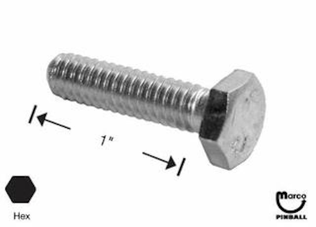 Bolt 1/4-20 x 1 inch hh-sems