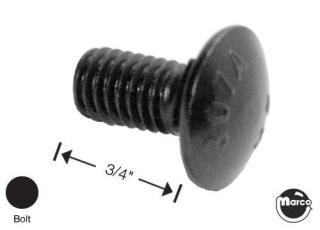 Bolt 3/8-16 x 3/4 inch short neck black