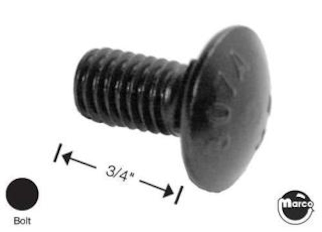 Bolt 3/8-16 x 3/4 inch short neck black