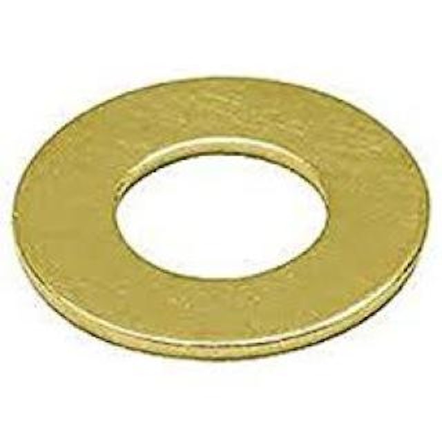 Washer .193 x .562 x .074 inch brass #8