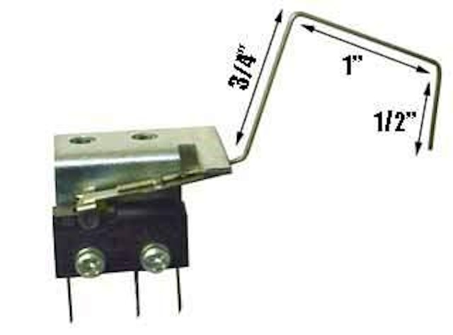Rollover switch & bracket assembly
