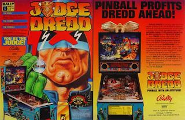 JUDGE DREDD (Bally) Factory flyer