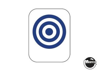 Drop target decal Bally bullseye blue
