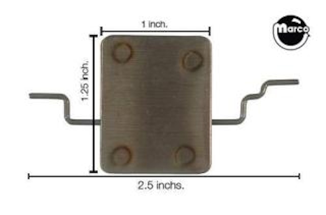 Spinner target blank 1 x 1-1/4 inch