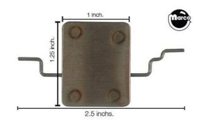 Spinner target blank 1 x 1-1/4 inch