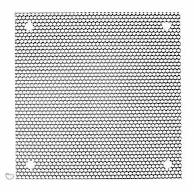 Speaker grille - chrome 4 x 4 inch