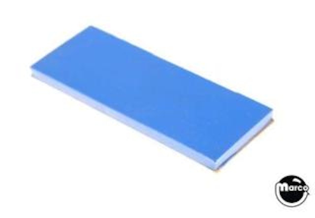 MONOPOLY (Stern) Bank door damper pad blue 2.4 x .98 x .12