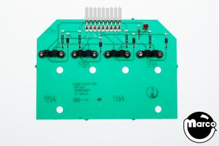 Drop target 4 bank PCB - cornered