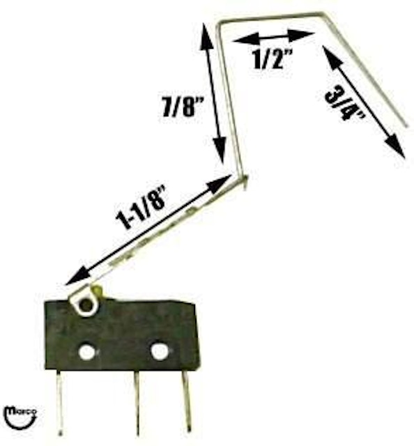 Switch sub-mini assembly with rollover