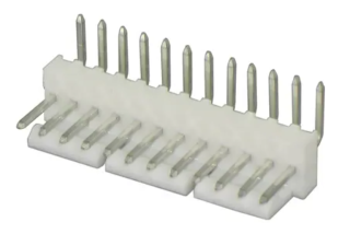 Header .100 inch 12 position right angle lock 22-05-3121