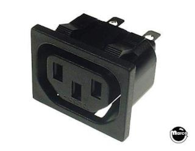 Service outlet snap-in three prong WPC 716W-X2/02