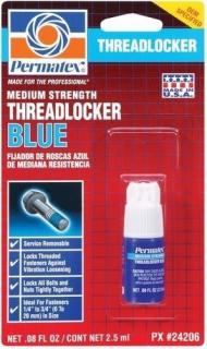 Thread Lock - blue medium removable 2.5 ml