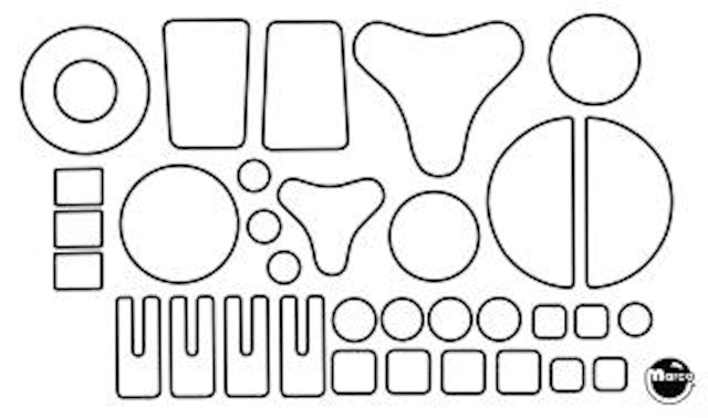 Mylar® applique set - 33 piece